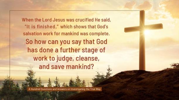 God’s Word, Lord Jesus, God’s salvation, It Is Finished, God's work